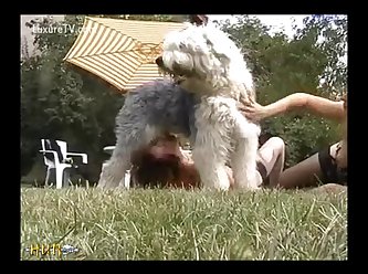 Saucy Redhead Gets Rumping From Shaggy Dog (part 1)