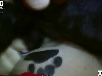 Virgin Hole Before Beginning To Push. Beth Realized She