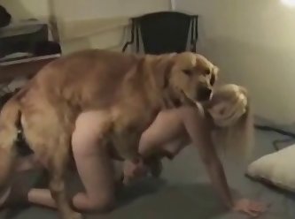 54206 Dog Creampies Blonde