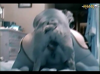 Schoolgirl Throats A Big Pooch's Prick