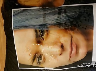 Dog Cum Tribute On Glamorous Women's Faces