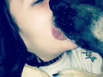 Girl Kissing Dog 3