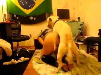 Husband Helps Wife Fuck A Dog