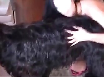 Dog Fuck Girl And Knots With Her